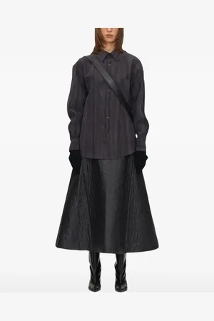 UMBER POSTPAST Striped-effect print shirt