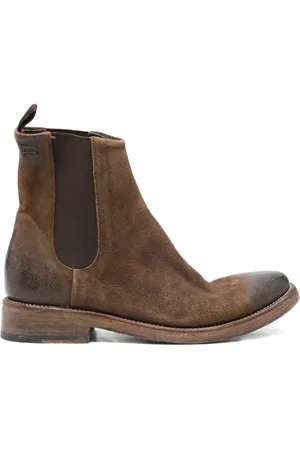 The Last Conspiracy Marco elastic-panel waxed-suede chelsea boots