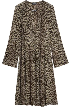 Zadig & Voltaire Rinas leopard-print V-neck mini dress