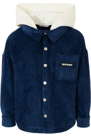 Palm Angels Corduroy hooded shirt