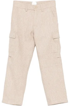 ELEVENTY Herringbone-pattern cargo trousers