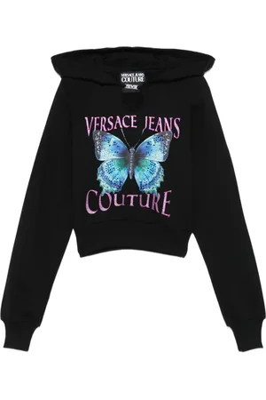 VERSACE Butterfly-print hoodie