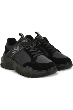 VERSACE Logo-patch chunky sneakers