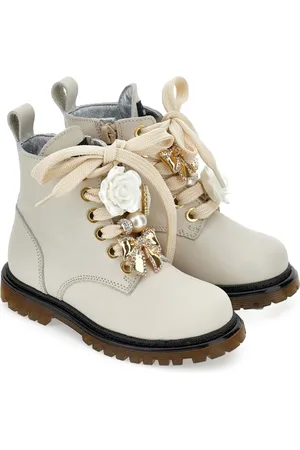 MONNALISA Floral-appliqué boots