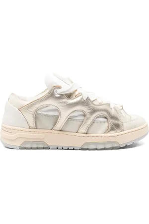 PAURA Cut-out lace-up sneakers