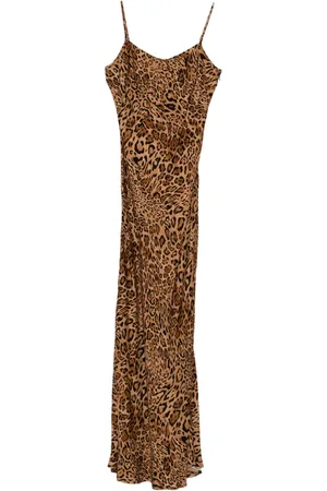Twin-Set Leopard-print slip dress