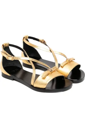 VERSACE Gianni-ribbon sandals