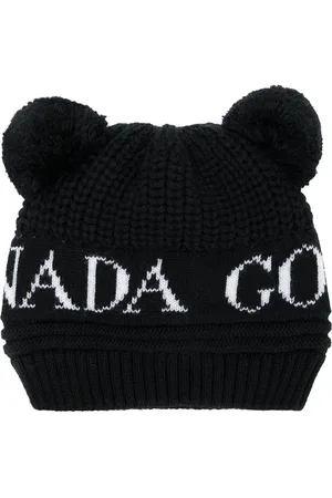 Canada Goose Logo intarsia knitted hat