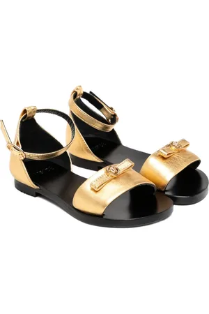 VERSACE Gianni-ribbon sandals