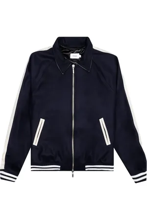 Rhude Boys Signature varsity-stripe bomber jacket
