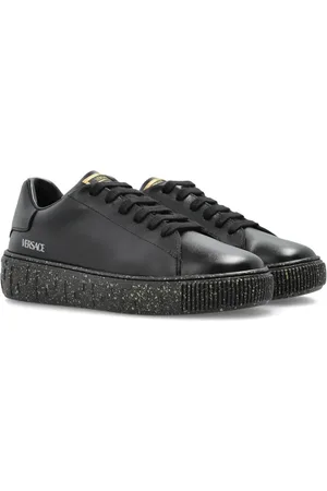 VERSACE Greca logo-detail speckled sole sneakers