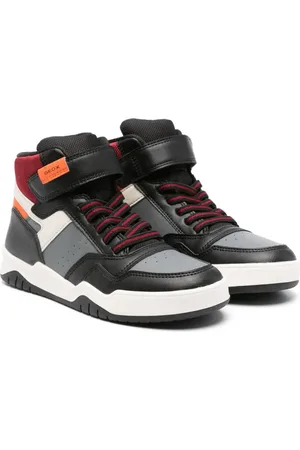 Geox Perth panelled high-top sneakers