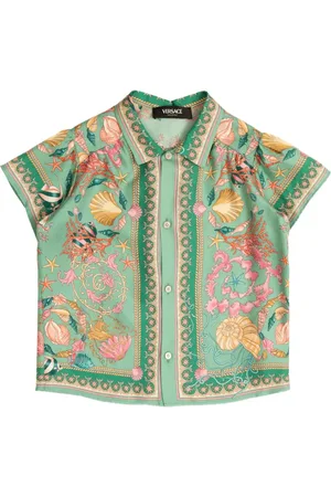 VERSACE Underwater Barocco seashell-print shirt