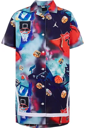 Jordan Graphic-print shirt dress