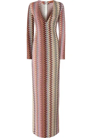 Missoni Chevron-pattern maxi dress
