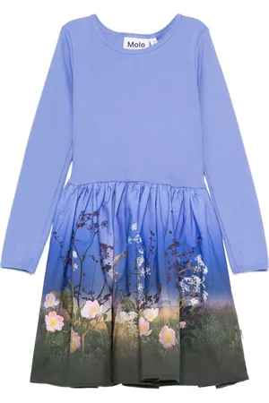 Molo Floral-print ribbed dress