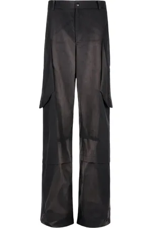 JiyongKim Sun-Bleached cargo pocket trousers