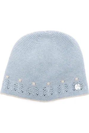 PAZ RODRIGUEZ Eyelet-detail knit hat