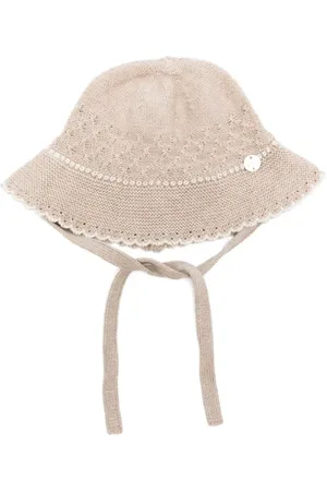 PAZ RODRIGUEZ Knitted-lace sun hat