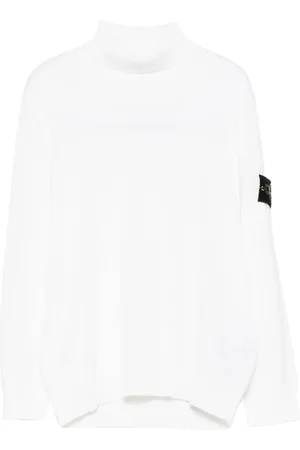 Stone Island Turtleneck logo-patch sweater