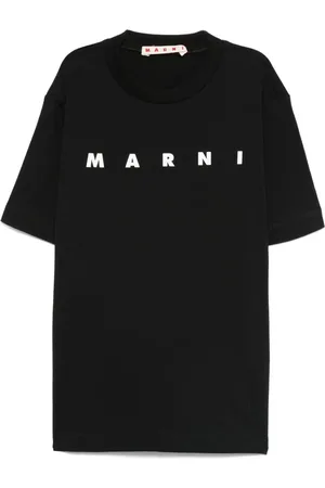 マルニ Ｔシャツ クロップド丈 ミニ丈 ソフトピンク ロゴプリント 14Yサイズ マルニ Tシャツ クロップド丈 ミニ丈 ライトグレー ロゴ