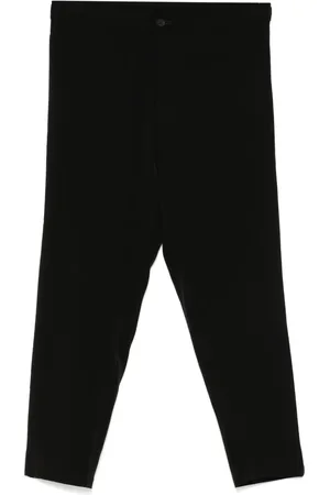 YOHJI YAMAMOTO Crepe-de-chine tapered trousers