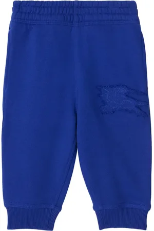Burberry Equestrian Knight-appliqué cotton track pants