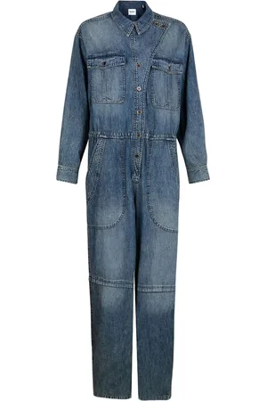 Marant Etoile Button-fastening denim jumpsuit