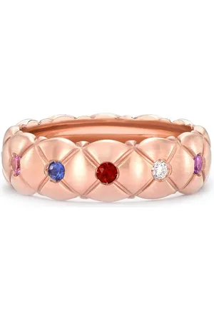Faberge 18kt rose gold Treillage ring