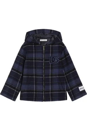 Dolce & Gabbana Check-pattern hooded jacket