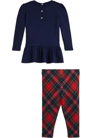 Ralph Lauren Tartan-print trousers set