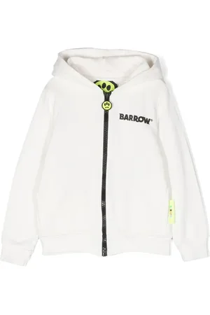 BARROW Logo-print detail hoodie