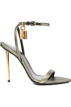 Tom Ford 115mm padlock stiletto heeled sandals
