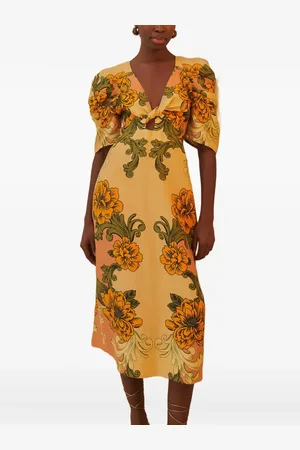 Farm Rio Floral-print midi dress