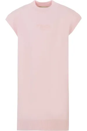Fendi Logo-embroidered sleeveless dress