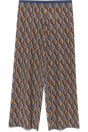 SIYU Chain-link print straight trousers