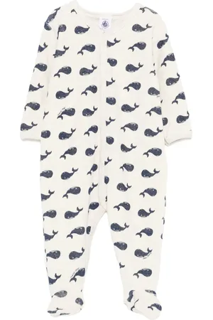 Petit Bateau Whale-print pajama