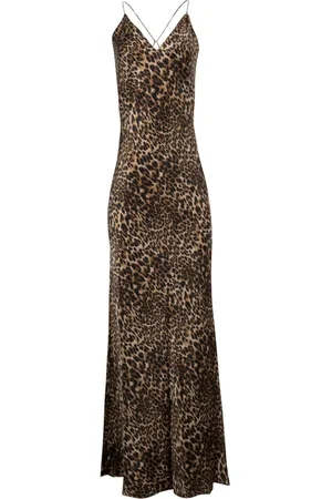 NILI LOTAN Ira leopard-print slip maxi dress
