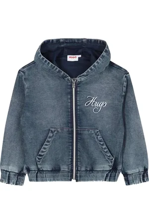 HUGO BOSS Logo-embroidered denim jacket