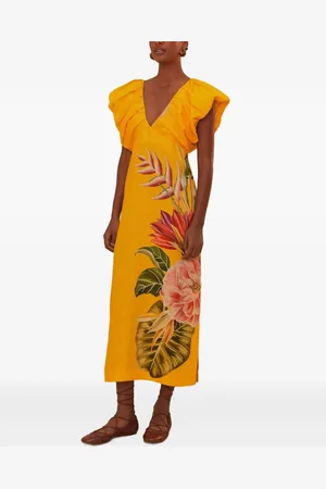 Farm Rio Floral-print midi dress