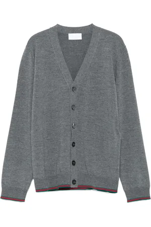 Gucci Buttoned ribbed-trim cardigan