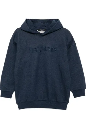 Balmain Embroidered-logo hoodie