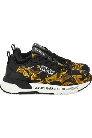 VERSACE Dynamic baroque-print sneakers