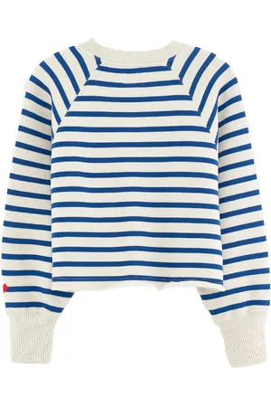 Bellerose Striped-pattern raglan-sleeve sweater