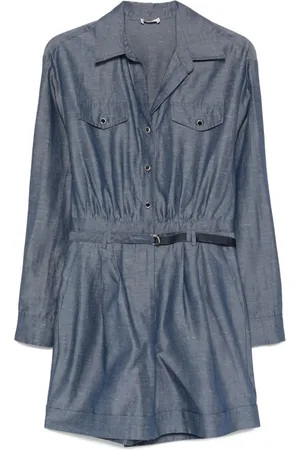 Liu Jo Press stud-fastening belted jumpsuit