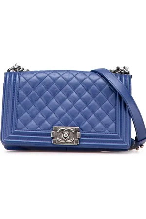CHANEL 2013-2014 Old Medium Quilted Lambskin Boy Flap crossbody bag