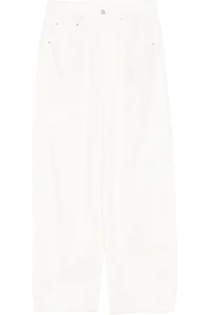 JNBY Drawstring rolled-edge jeans