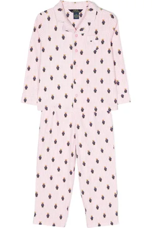 Ralph Lauren Polo Bear-pattern pajama set (set of two)