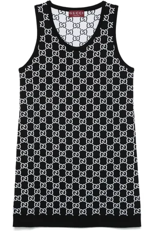 Gucci GG pattern sleeveless mini dress