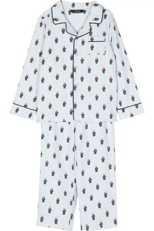 Ralph Lauren Polo Bear monogram-pattern pyjamas